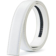 (style18) Men's Leather Ratchet Belt Strap Only 35mm Leather Belt