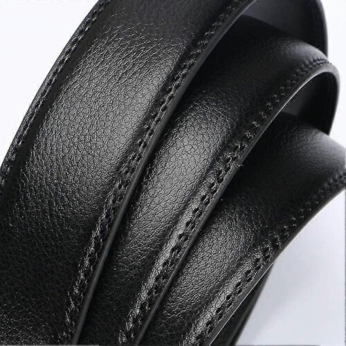 (style15) Men's Leather Ratchet Belt Strap Only 35mm Leather Belt 1