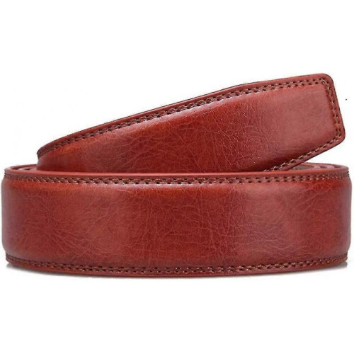 (style3) Men's Leather Ratchet Belt Strap Only 35mm Leather Belt 1