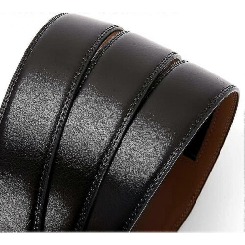 (style26) Men's Leather Ratchet Belt Strap Only 35mm Leather Belt 1