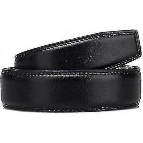 (style20) Men's Leather Ratchet Belt Strap Only 35mm Leather Belt 1