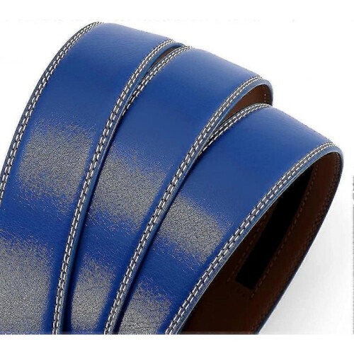 (style4) Men's Leather Ratchet Belt Strap Only 35mm Leather Belt 2