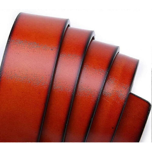 (style2) Men's Leather Ratchet Belt Strap Only 35mm Leather Belt 2