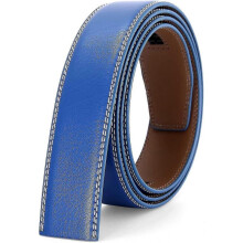 (style4) Men's Leather Ratchet Belt Strap Only 35mm Leather Belt