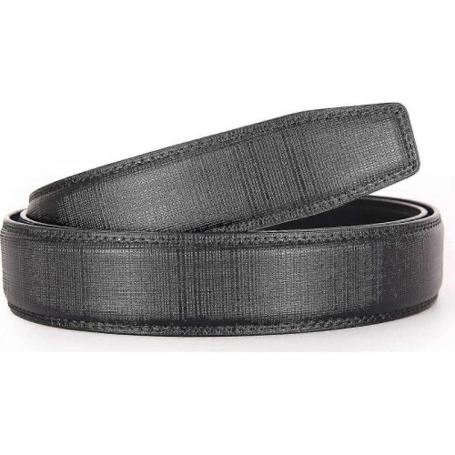(style10) Men's Leather Ratchet Belt Strap Only 35mm Leather Belt 1