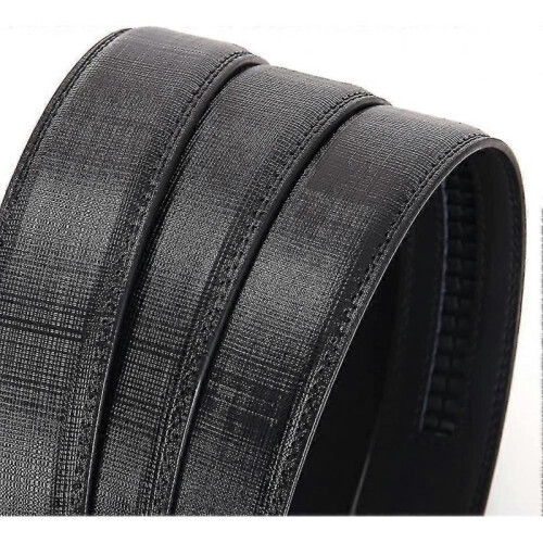 (style10) Men's Leather Ratchet Belt Strap Only 35mm Leather Belt 2