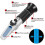 Wine Refractometer,Hand Held Brix/Alcohol Refractometer with ATC for Wine Making Homebrew Kit, Dual Scale(Brix 0-40%, Alcohol 0-25%) 4