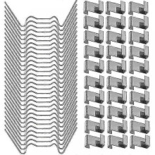 100PCS Greenhouse Accessories Repair Kit, Greenhouse Glass W Clamps, Greenhouse Glass Z Overlap Clips
