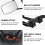 Universal Clip-on Towing Mirrors Extended for 360 Rotation Adjustable Mirror, Black 2PCS 6