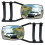 Universal Clip-on Towing Mirrors Extended for 360 Rotation Adjustable Mirror, Black 2PCS 4