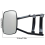 Universal Clip-on Towing Mirrors Extended for 360 Rotation Adjustable Mirror, Black 2PCS 8