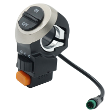 3-in-1 E-Bike Schalter Elektroroller Vordere Lampe Signalhorn Schalten Licht Ein/Aus-Taste für Fahrrad