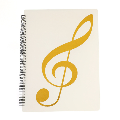 Classeur à partitions, capacité de 60 pages, format A4, inscriptible et détachable (blanc) 1