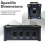 4-Channel 3-Pin Ethercon Cable Extender,XLR Network Multi Extender for Stage Lighting and Recording Studio,XLR, 7