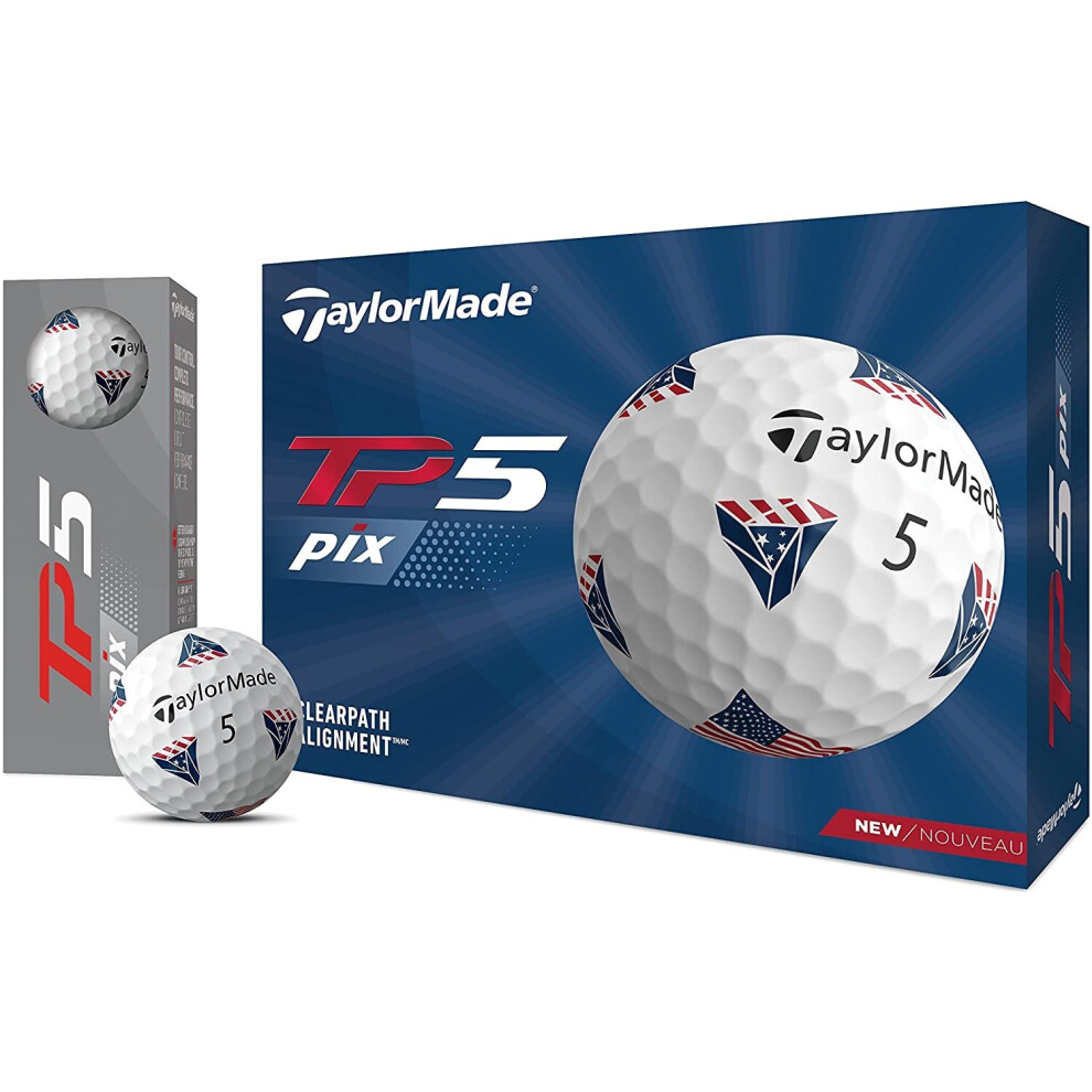 Taylormade 2021 TP5 Pix USA Golf Balls