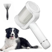 Electric Dog Brush for Long Haired Dogs Slicker Brush for Dogs Shedding High-efficiency Pet Grooming Brush Easily Cleaning Eco-friendly Portable Saves