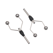 2PC Double Bi-Ceramic Tip Fly Tying Bobbin Holder for Standard Fishing Flies Lure Baits Making Tool