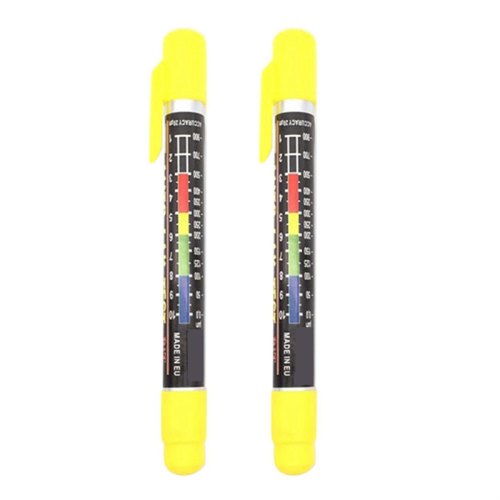 2 PCS Car Paint Thickness Tester Gauge for Tool Crash Checking Meter with Magnetic Tip Scale Indicate 1