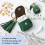 Leather Snap Fasteners Kit, 120 Set Metal Buttons Press Studs with 6 Setting Tools, for Clothes, Bracelets, Jackets 6