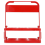 Foldable Plastic Drink Carrier, 2 Pack Red Beverage Cup Holder, Coffee Beer Delivery Reusable 3