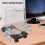 Tower Stand,Adjustable Mobile CPU Stand,CPU Holder PC Stand with Rolling Caster Wheels, Pc Floor Riser White 3