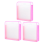 3 Pack Scrapbook Paper Storage Organizer, Expanding for 12 X Sheets, Pink 2