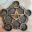 Pentagram Tealight, Astrology Resin Candlestick Table,Brass 1