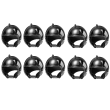 10 piezas de sombrero de seguridad para gallinas de pollo para mascotas, color negro