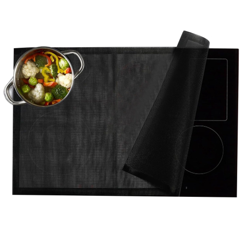 Tapete protetor para fogão de indução de 52 x 78 cm (20 x 30 polegadas), capa magnética de silicone 2