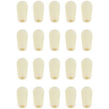 20 piezas de perillas de interruptor de palanca de 3 vías para guitarra, métricas M3.5, color blanco cremoso