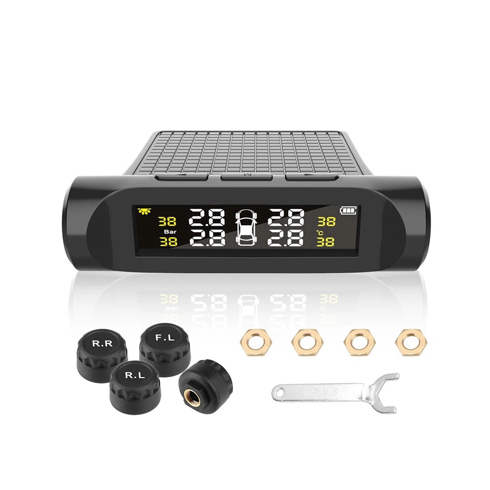 Car Tpms Tyre Pressure Monitoring Systemtyre Battery Digital Lcd Display Auto Security Alarm Systems 4851097978316