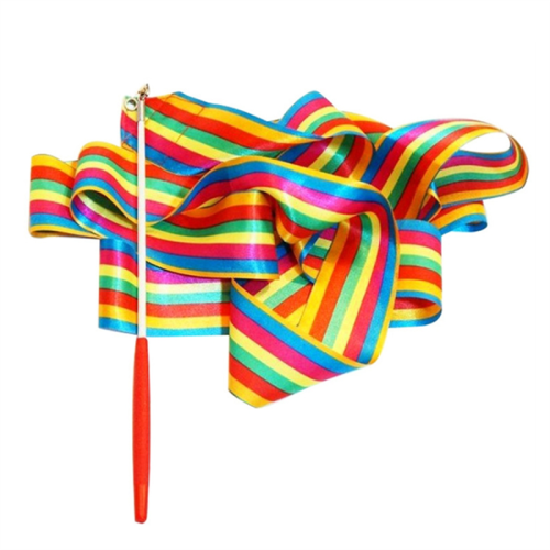 Παιδικό Ρυθμικό Ραβδί Ribbon Dance Rainbow με Πολύχρωμα Αθλητικά Είδη (2M)