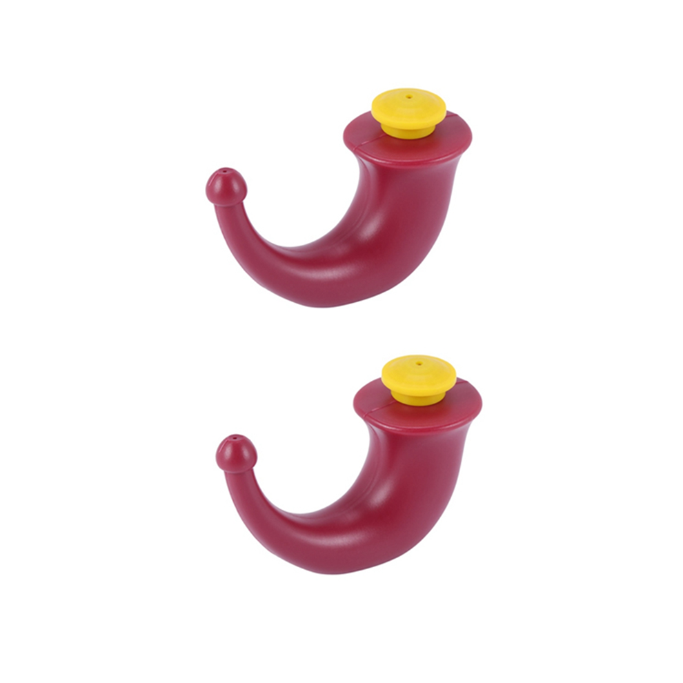 Torribaly Red 2 Pcs Yoga Nasal Neti Pot Rinsing Nose Wash System Sinus Irrigation Sinuses 200Ml