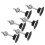 4X Push Button Quick Release Auto Haube Motorhaube Latch Pin Lock Stoßstange Clip Schwarz 3
