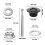 4X Push Button Quick Release Auto Haube Motorhaube Latch Pin Lock Stoßstange Clip Schwarz 9