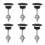 4X Push Button Quick Release Auto Haube Motorhaube Latch Pin Lock Stoßstange Clip Schwarz 1