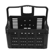 Opvouwbare fietsmand voor achterop, zwart, 31,5 x 22,5 x 20,5 cm / 12,4 x 8,8 x 8,0 inch (open) Universele manden, fietsopslag