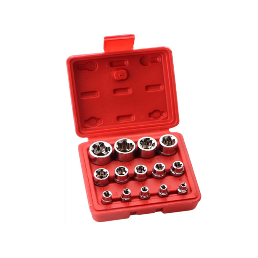 14Piece E-Torx Socket Set Premium Female Torx Set, Star Torque External 4851097979719