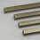 (128mm Handle) Antique Brass Cupboard Handles Rustic Square Bar 16