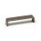 (128mm Handle) Antique Brass Cupboard Handles Rustic Square Bar 1