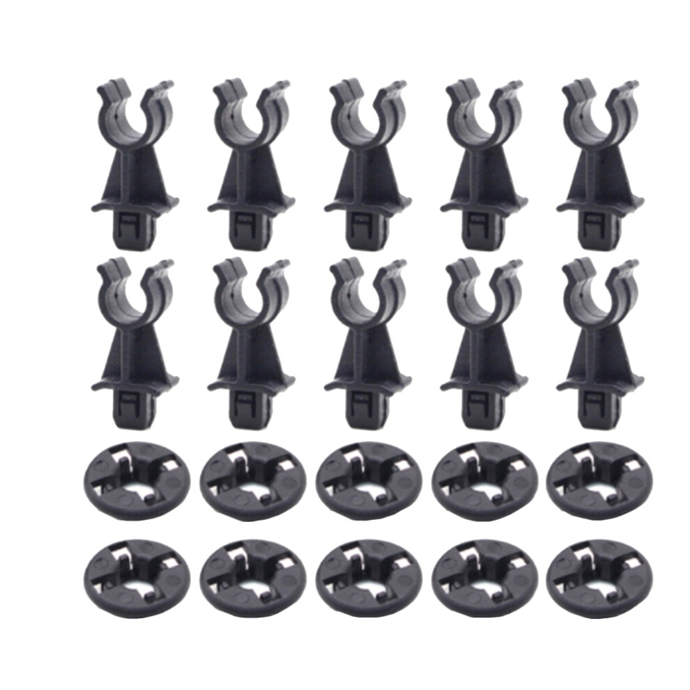 10 Set Retainer For Dualis J10 Navara D40 R51 Bonnet Hood Support Prod Rod Clamp Clip Holder 4851097985086