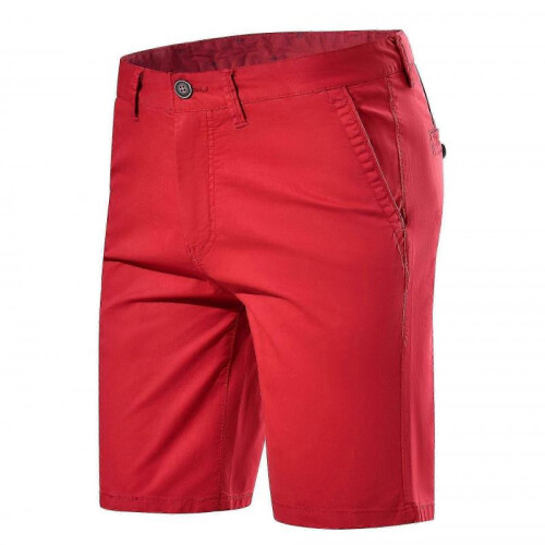 (32, Red) Men's Chino Shorts Khaki