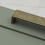 (160mm Handle) Antique Brass Cupboard Handles Rustic Square Bar 9