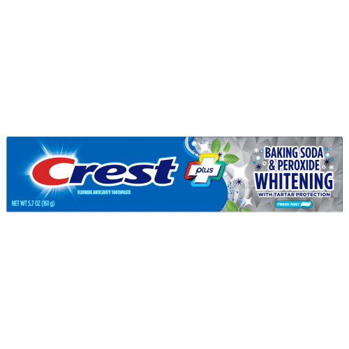 Crest Crest PLUS Baking Soda & Peroxide Toothpaste, Fresh Mint, 5.7 oz (161 g)