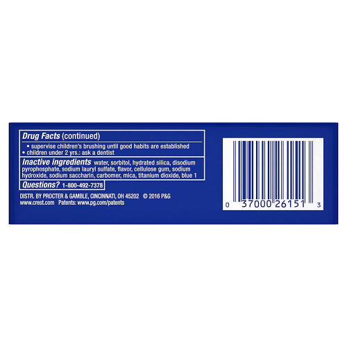 Crest Crest 3D White Radiant Mint Travel Toothpaste, 0.85 OZ (24 g) 1