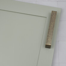(192mm Handle) Antique Brass Cupboard Handles Rustic Square Bar