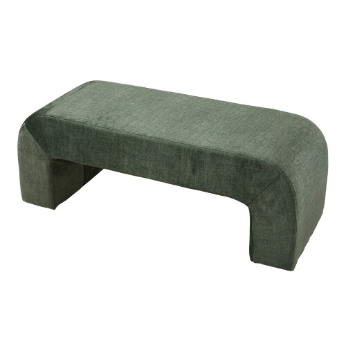 Living And Home Green Modern Ottoman Bench 2