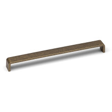(288mm Handle) Antique Brass Cupboard Handles Rustic Square Bar
