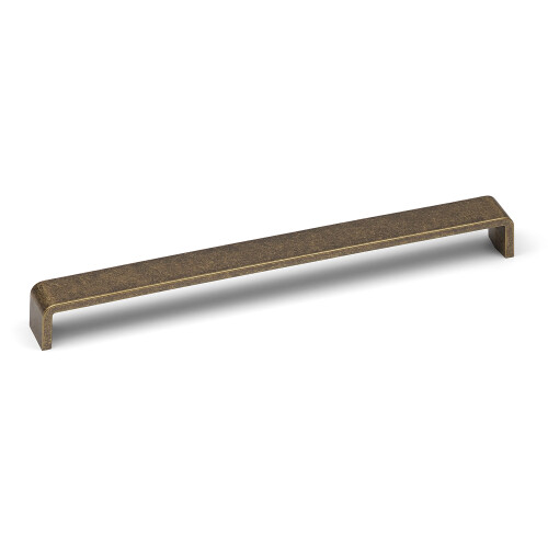 (288mm Handle) Antique Brass Cupboard Handles Rustic Square Bar