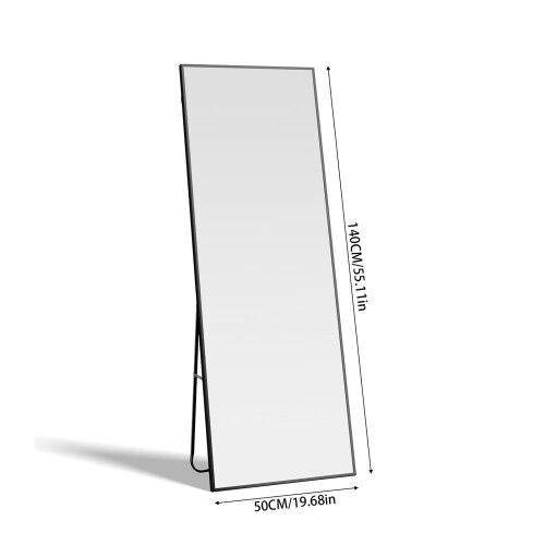 Living And Home Iron Frame Full Length Mirror with Stand 2